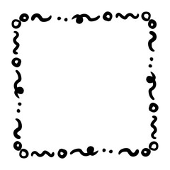 art doodle square frame
