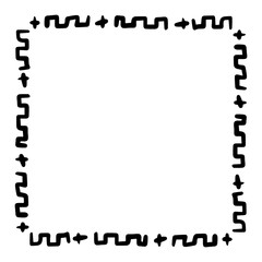 art doodle square frame
