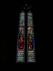 Obraz premium imagen de las cristaleras de una iglesia