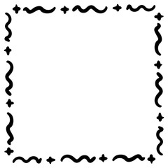art doodle square frame
