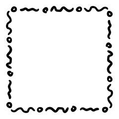 art doodle square frame
