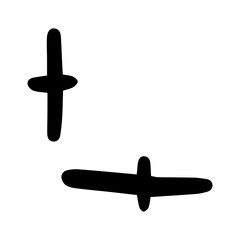 Obraz premium hand drawn corner edge 