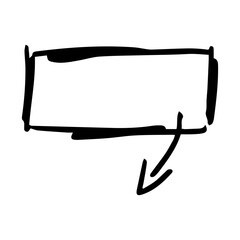 scribble speech bubble
