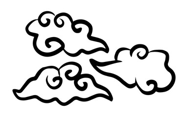 doodle chinese cloud
