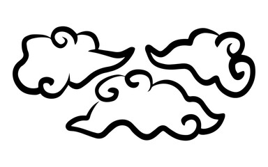 doodle chinese cloud
