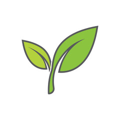 Green leaf logo