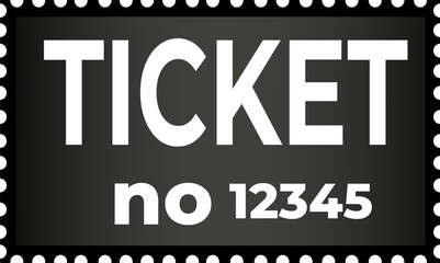 Ticket design template vector illustration stamp format