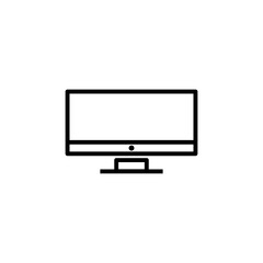 Computer Screen icon. Simple Computer Screen logo isolated on white background