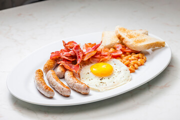 still life of English breakfast