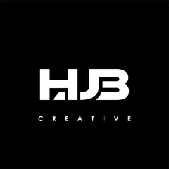 HJB Letter Initial Logo Design Template Vector Illustration
