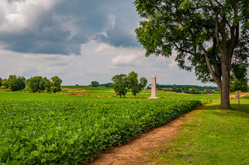 Monument to the 14thh Connecticut Infantry, Antietam National Battlefield, Maryland, USA, Sharpsburg, Maryland