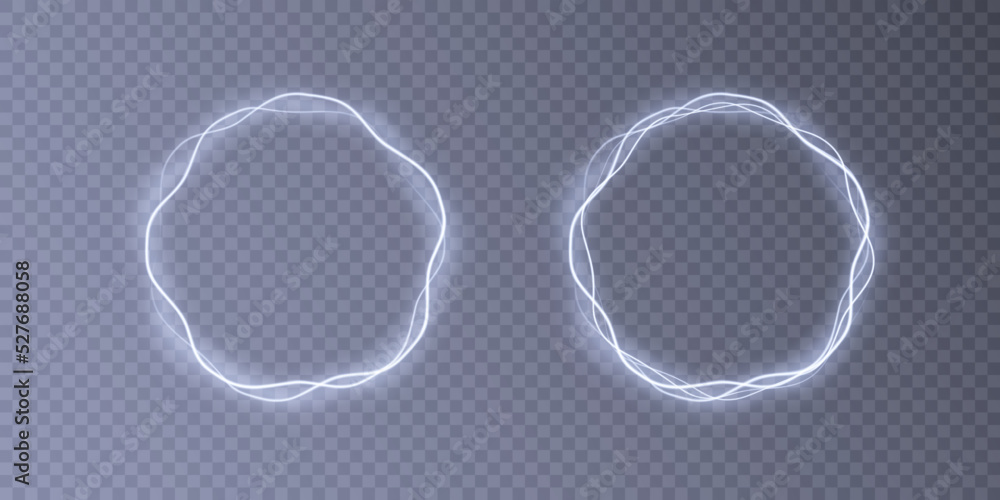 Poster light ring.abstract neon round shape. glowing vintage or futuristic frame. vector