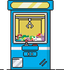 Fototapeta premium stuffed animal claw machine illustration, art vector