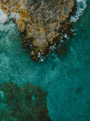 aerial view of coastline