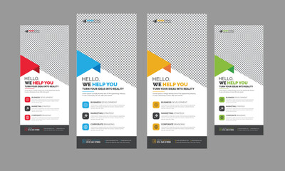 Modern Corporate Business Roll Up Banner Standee Template Vector Design, Abstract Creative X Banner, Pull Up Banner Layout for Advertisement, Ads, Exhibition, Display