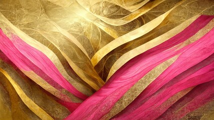 Gold pink luxury fabric background.