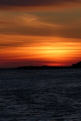 Sunset over the mountains