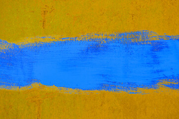 Dirty toned iron battered background with a strip