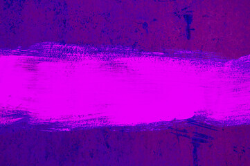 Dirty toned iron battered background with a strip