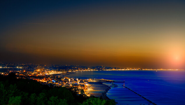 Sunset on the Adriatic sea
