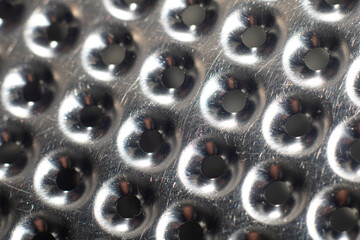 shiny metal rings abstract background