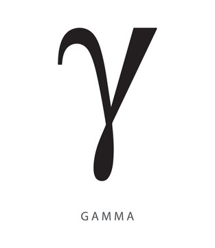 Gamma lowercase symbol third Greek letter