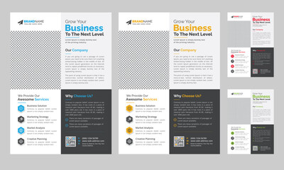 Modern Corporate Business Flyer Leaflet Template Design, Abstract Flyer Brochure Cover Vector Design, Annual Report, Business Proposal, Promotion, Advertise, Publication Layout