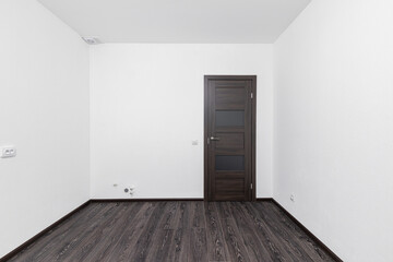 Empty white room without decoration and renovation