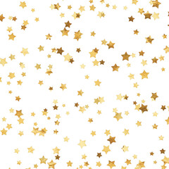 Obraz na płótnie Canvas Scattered Gold Stars Background