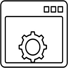 browser setting Isolated Vector icon which can easily modify or edit

