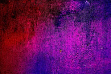 abstract grunge wall texture background in neon light