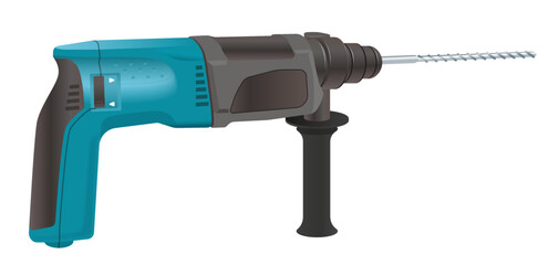 Grafik Zeichnung Bohrmaschine