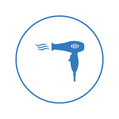 Hair accessory dryer blower icon | Circle version icon |