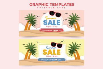 Summer sale graphic template