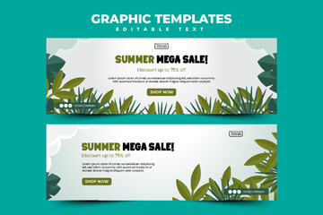 Summer sale graphic template