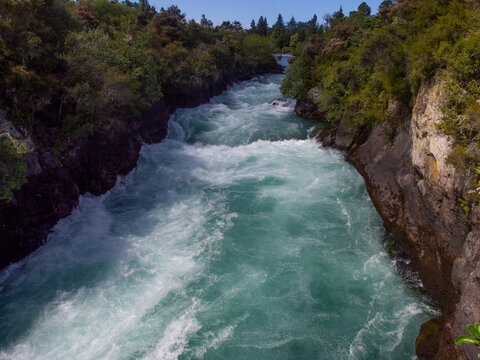 Huka Falls Taupo New Zealand © mcgimpseymike