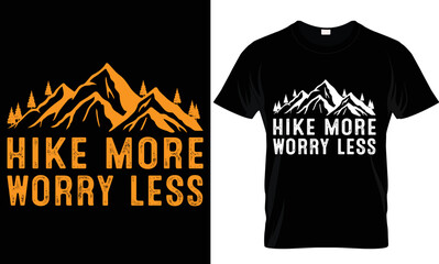 Mountain-Hiking t-shirt design	t-shirt design