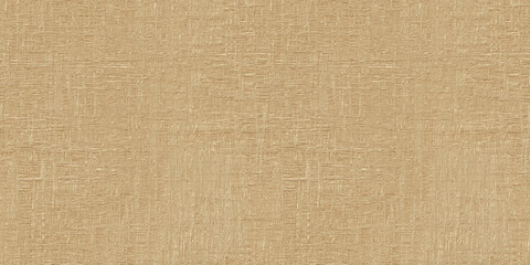 Seamless compressed wood particle board background texture. Tileable rough textured light brown pressed redwood, pine or oak fiberboard or plywood flatlay backdrop pattern. 3D Rendering.