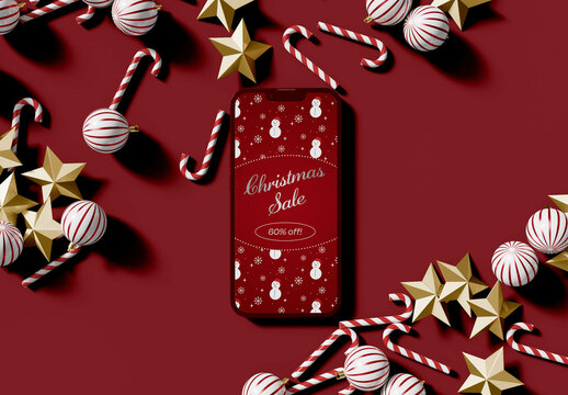 Christmas Sale Mockup