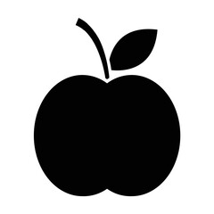 Apple black icon. Suitable for website, content design, poster, banner, or video editing needs