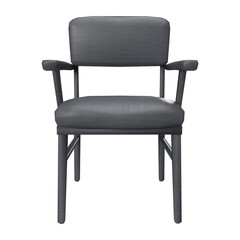 the classic grey chair furniture 3d modern interior style front transparent