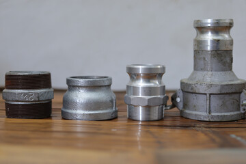 set of double nipples, camlocks and pipe reducers is a series for piping systems in a liquid...