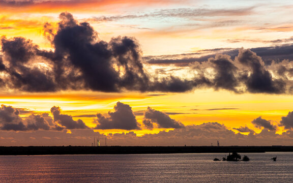 A beautiful sunrise over Cape Canaveral