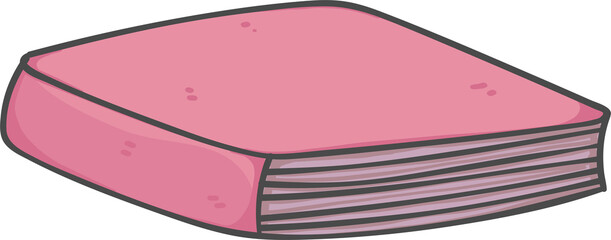 cute halloween purple witch book doodle cartoon decoration element