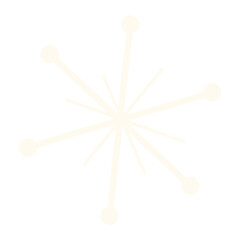 Midcentury Snowflake, Transparent background, png snowflake, 