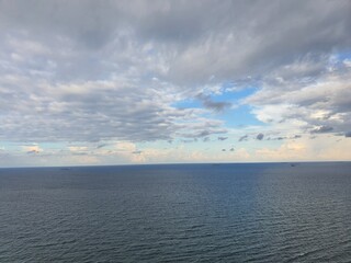 Fototapeta premium clouds over the sea