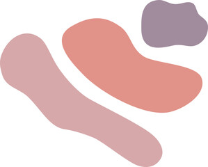 Colorful pastel abstract blob