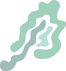 Colorful pastel abstract blob