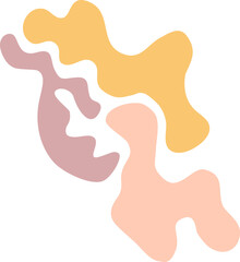 Colorful pastel abstract blob