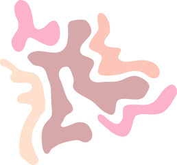 Colorful pastel abstract blob